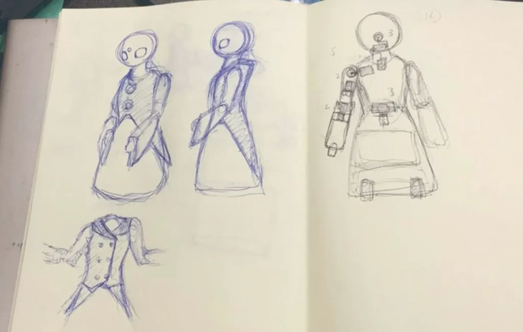 Sketch of OriHime-D