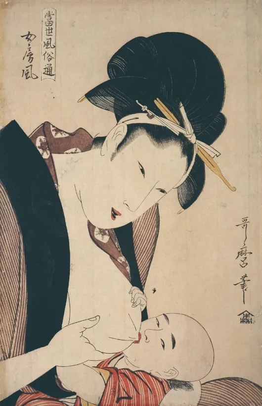 Edo period Teeth blackening and eyebrow shaving